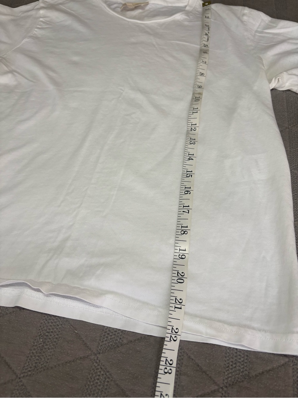 Sézane Shirt Womens Small White Crew Neck Short Sleeve 100% Cotton Tee Basic - Picture 5 of 7